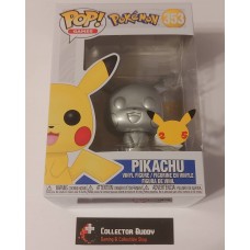Funko Pop! Games 353 Pokemon Pikachu Silver Metallic Pop Vinyl Figure FU54044