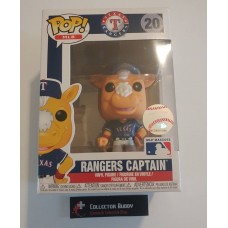 Damaged Box Funko Pop! MLB 20 Texas Rangers Captain Mascot Baseball Pop Figure FU40395