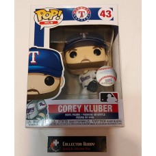 Funko Pop! MLB 43 Corey Kluber Texas Rangers Baseball Pop Figure FU46824