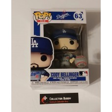 Funko Pop! MLB 63 LA Dodgers Cody Bellinger Baseball Pop Vinyl Figure FU54642