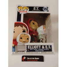 Funko Pop! Movies 1252 E.T. The Extra Terrestrial Elliot & ET in bike Pop Vinyl FU50768