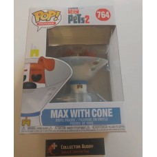 Funko Pop! Movies 764 The Secret Life of Pets 2 Max With Cone Dog Pop Vinyl Figure FU37888