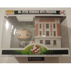 Funko Pop! Town 03 Ghostbusters Dr. Peter Venkman with Firehouse Ghost Busters Movies FU39454