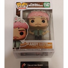 Funko Pop! Television 1147 Parks and Recreation Andy as Princess Rainbow Sparkle FU56166