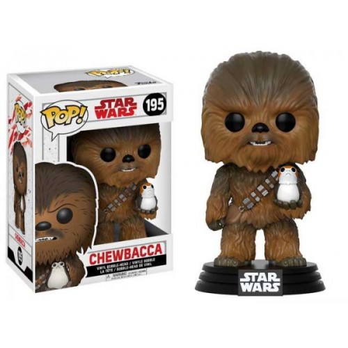 Funko Pop Star Wars 195 Episode 8 Chewbacca Pop Vinyl Bobble Head FU14748 