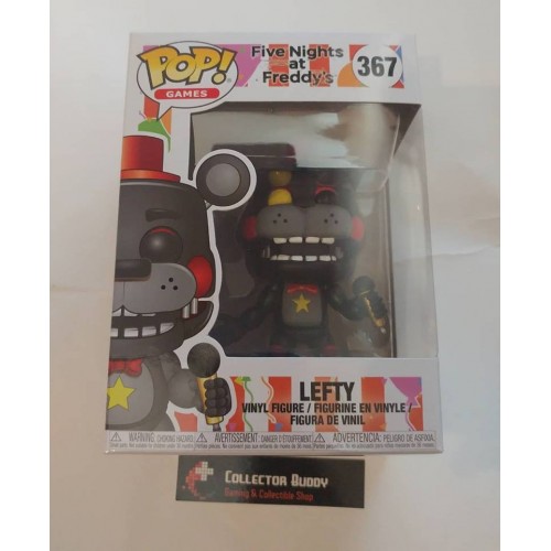 Lefty: Five Nights at Freddys x Funko POP Games Vinyl Figure & 1 POP Compatible PET Plastic Graphical Protector Bundle #367 / 32060 - B