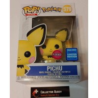 Damaged Box Funko Pop! Games 579 Pokemon Pichu Flocked Pop Limited Edition Exclusive 2020 Wondrous Convention FU47984