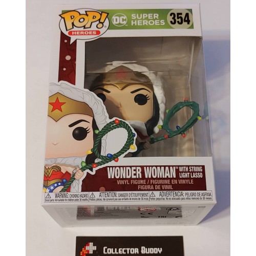 wonder woman with string light lasso