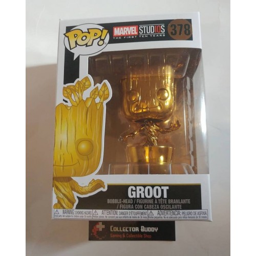 gold groot funko pop