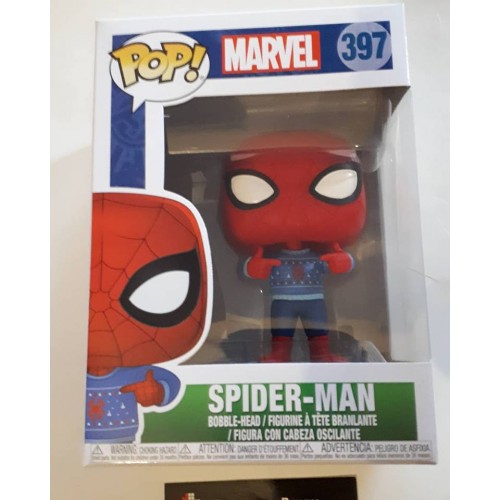 christmas spider man funko pop