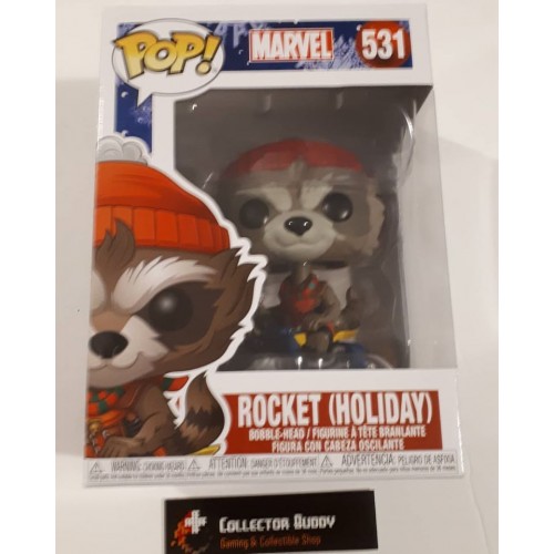 Pop! Holiday Rocket Raccoon n°531 Marvel Funko 