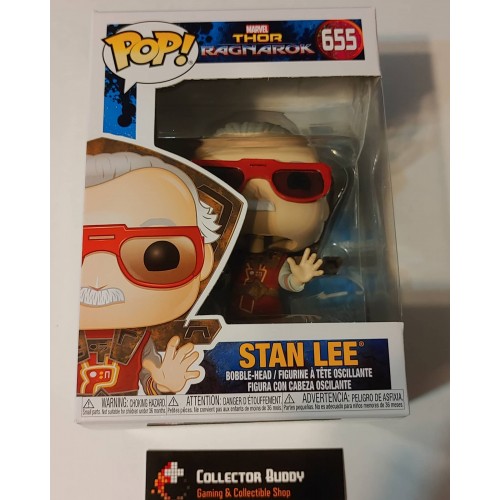 MARVEL: THOR RAGNAROK VINYL STAN LEE 655 FUNKO POP AS IS BOX