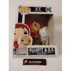 Damaged Box Funko Pop! Movies 1252 E.T. The Extra Terrestrial Elliot & ET in bike Pop Vinyl FU50768