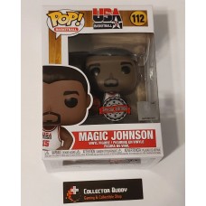 Funko Pop! Basketball 112 Magic Johnson 1992 Team USA White Special Edition Pop FU56399