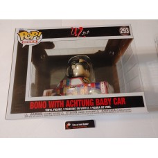 Damaged Box Funko Pop! Music Rocks 293 Rides U2 ZooTV Bono with Achtung Baby Car Pop FU64031