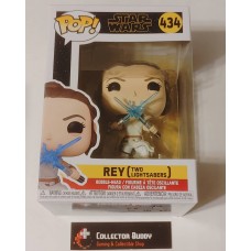 Funko Pop! Star Wars 434 Rey Two Lightsabers Rise of Skywalker Pop Bobble Head FU51484 Funko Pop! Star Wars 434 Rey Two Lightsabers Rise of Skywalker Pop Bobble Head FU51484