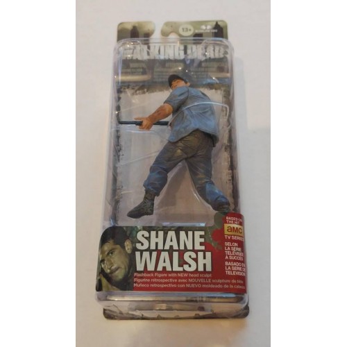 McFarlane THE WALKING DEAD #NEW Shane Walsh 5" Flashback Action Figure 