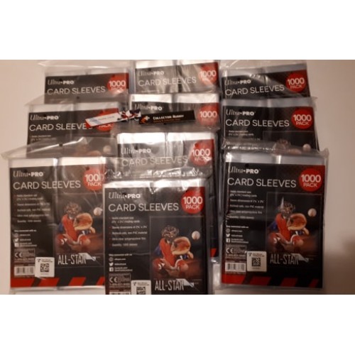Ultra Pro - 10 Packs of 1000 = 10,000 Card Soft "Penny" Sleeves Lot Box Case Ultra Pro - 10 Packs of 1000 = 10,000 Card Soft "Penny" Sleeves Lot Box Case